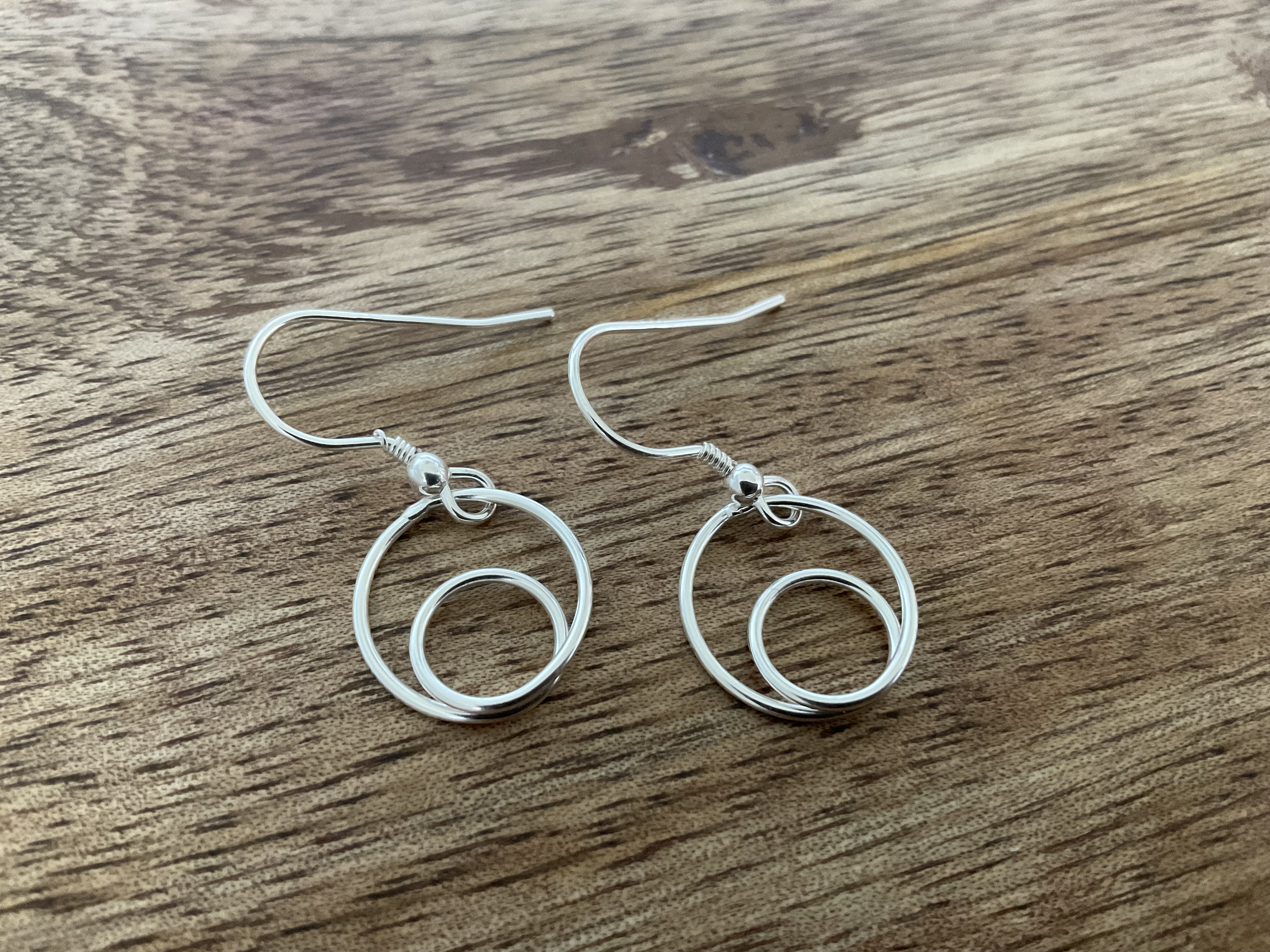 Multi-Circles Dangle Earrings - Click Image to Close